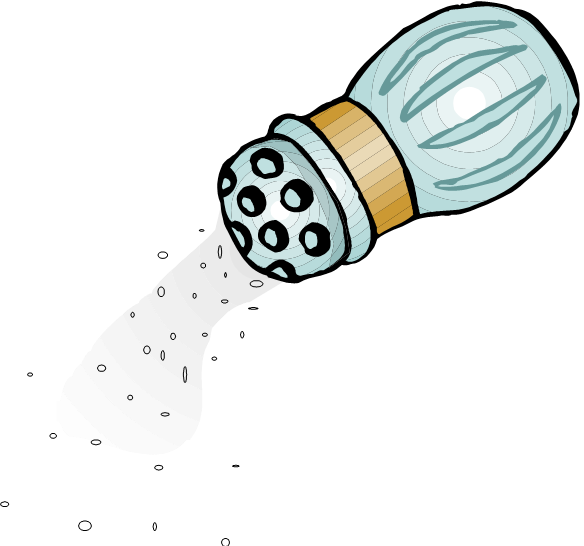 Salt Clipart Png - Salt Shaker (556x519), Png Download