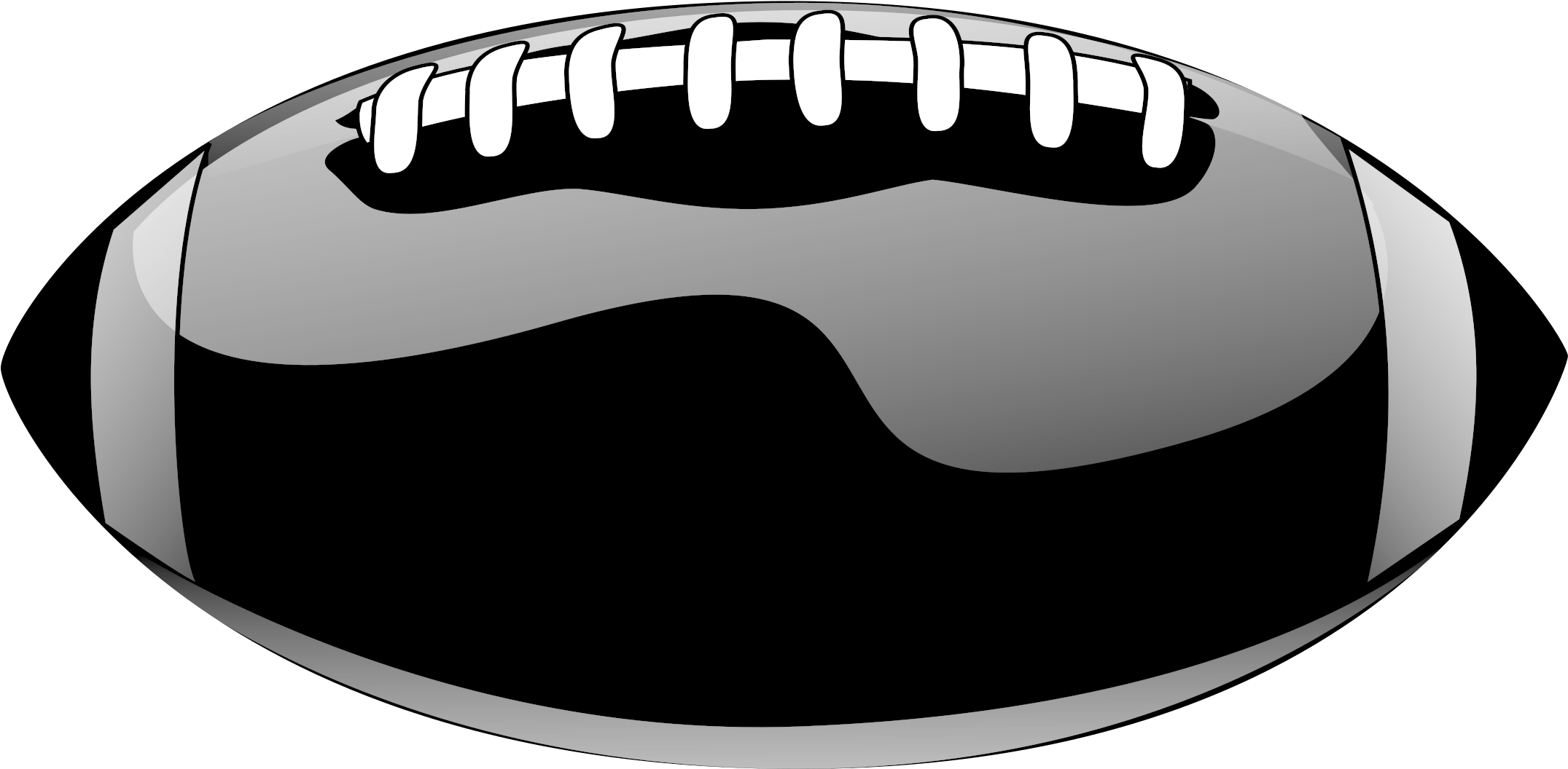 American Football Png Image - Black And White American Football (2400x1600), Png Download