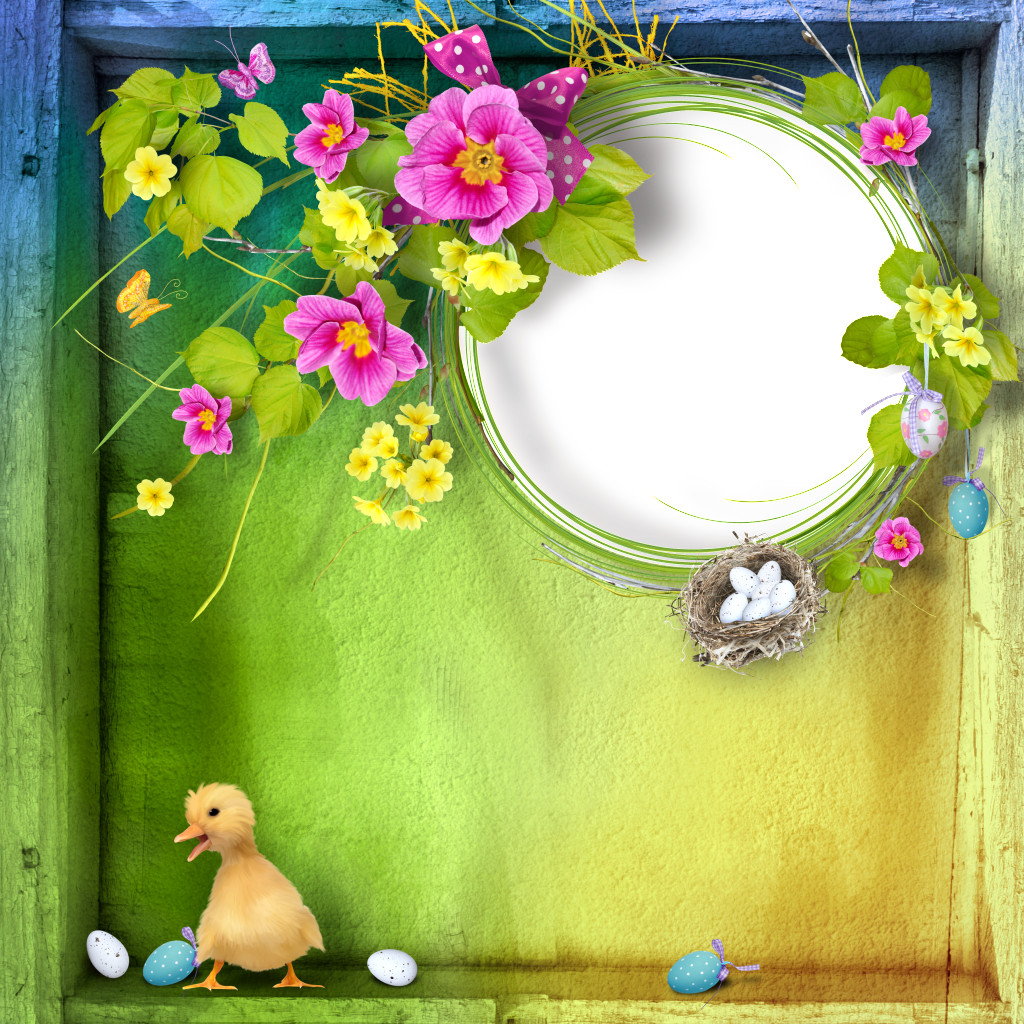 The Png Transparent For The Ducklings In The Hand Painted - Easter (1024x1024), Png Download