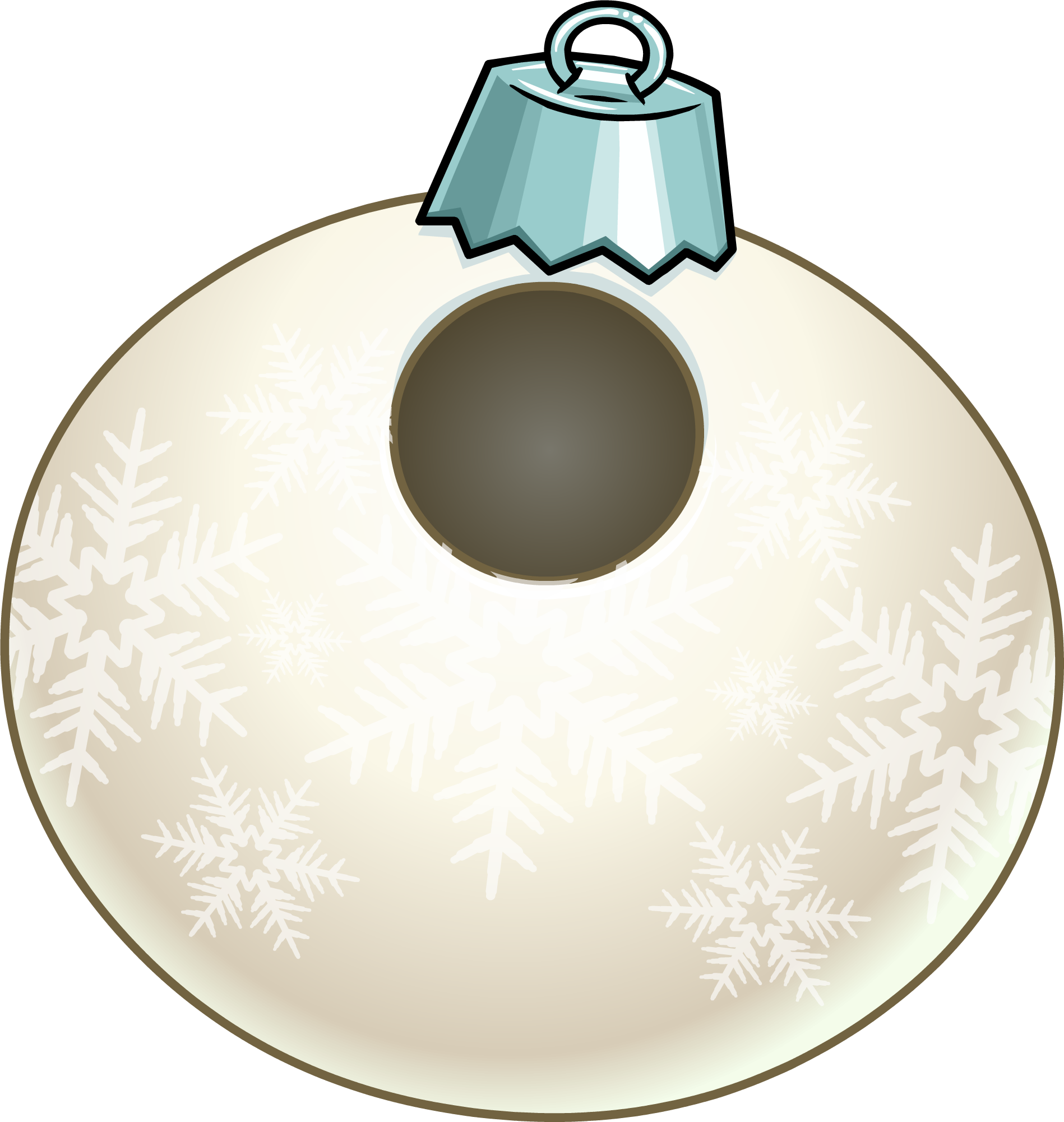White Snowflake Bauble Clothing Icon Id - Christmas Tree Skirt (1898x2001), Png Download