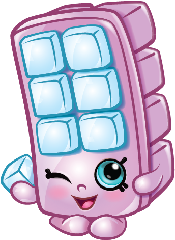 Blocky Ice Cube - Girl Ice Cube Cartoon (577x496), Png Download