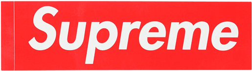 Box Logo Sticker - Supreme Logo (740x600), Png Download
