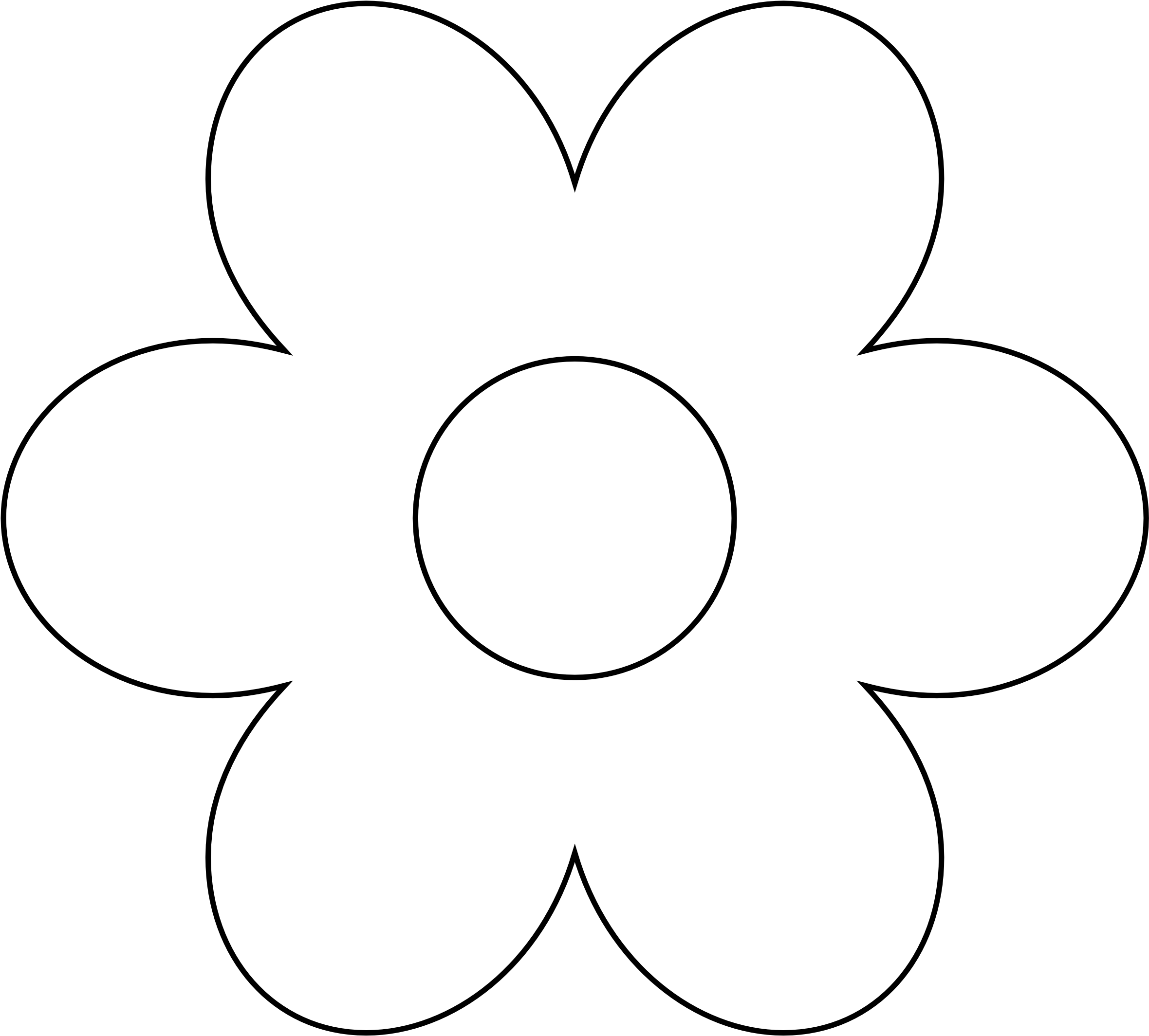 Flower - Flower Clip Art White Png (2555x2533), Png Download