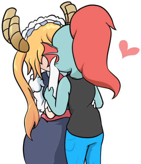 Tohru X Undyne - Discord (500x588), Png Download