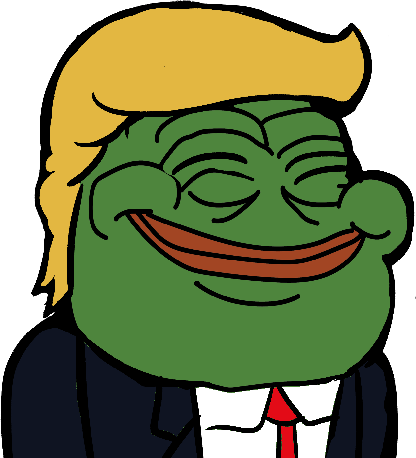 United States Of America Green Yellow Facial Expression - Pepe Frog Transparent (416x458), Png Download