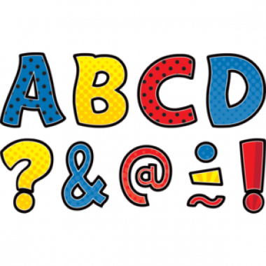 Superhero Funtastic 1-3/4 Clingy Thingies Letters - Clingy Thingies Superhero Funtastic Letters (380x380), Png Download