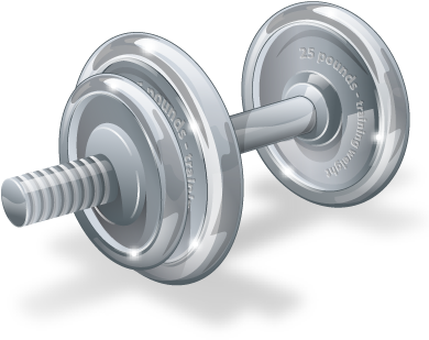 Graphic Transparent Stock Hantel Png Image With Transparent - Weights Png (400x400), Png Download