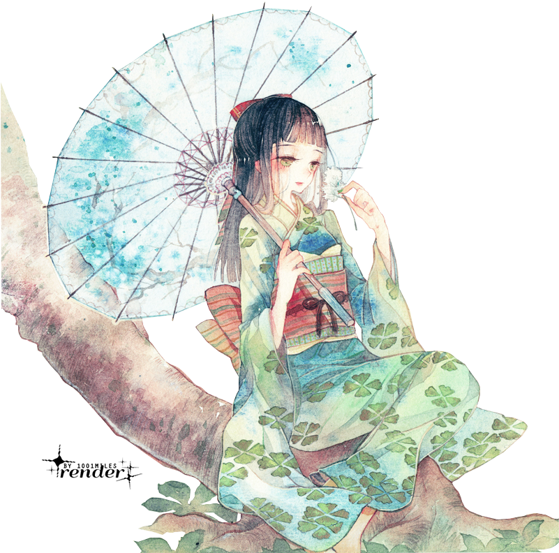 Render 133 By 1001miles-d8zi3b6 - Illustration Kimono Vector Png (500x500), Png Download