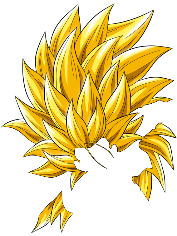 Super Saiyan 3 Hair Png - Trunk Super Saiyan Dragon Ball (1058x1058), Png Download