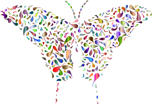 Abstract Symmetry Leaf Remix - Clip Art (496x340), Png Download