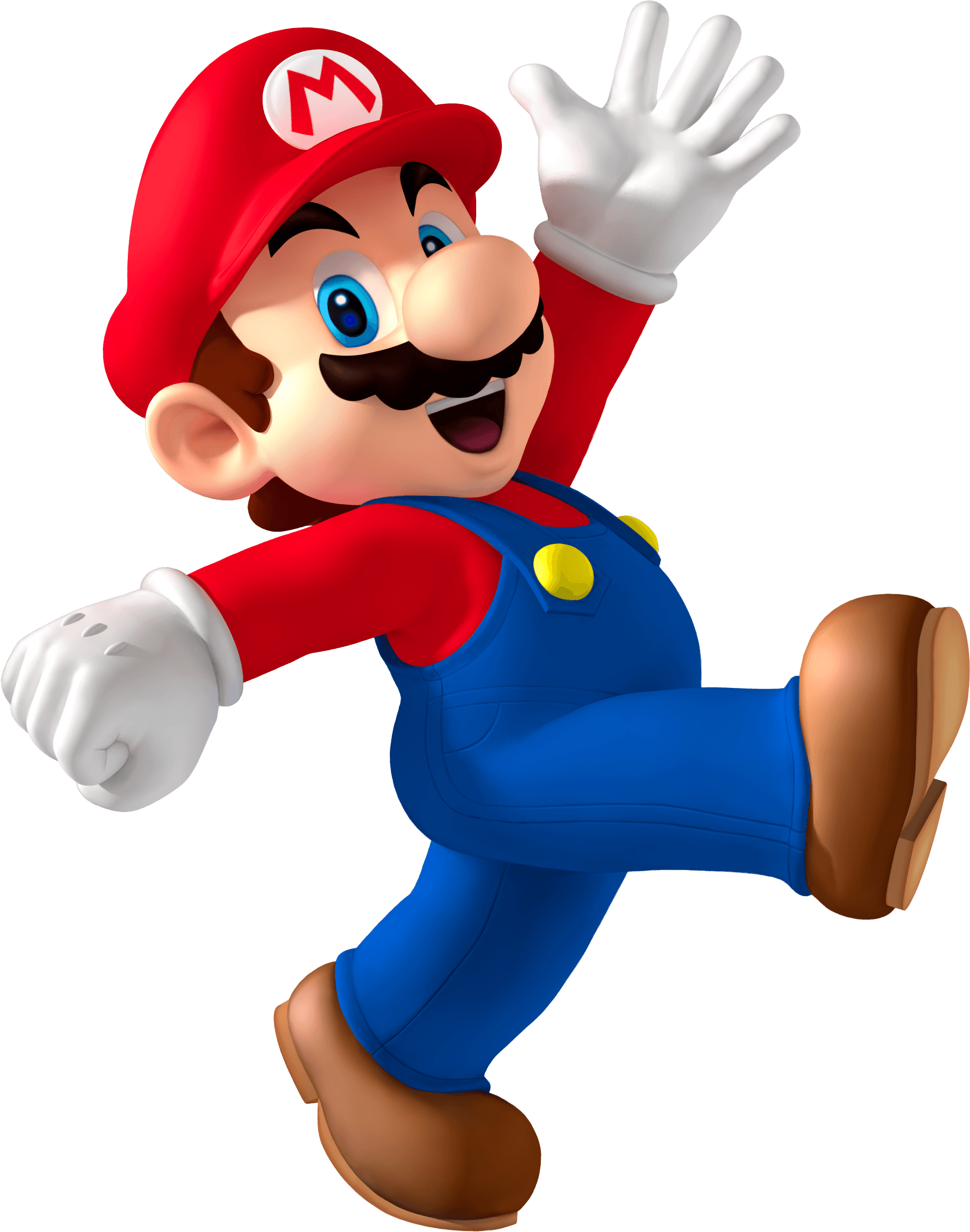 Luigi Walking, Mario Walking - Mario Party 8 Mario (1799x2285), Png Download