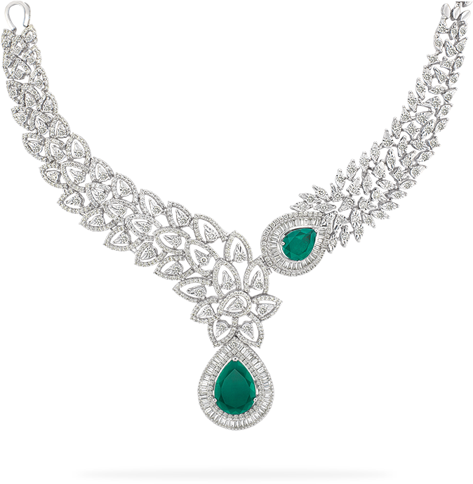 Diamond Necklace Png Transparent Picture - Diamond Necklace Png Free Download (876x761), Png Download
