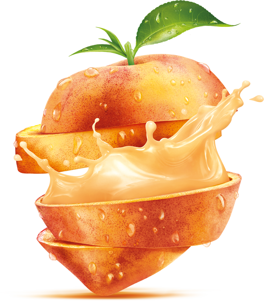Peach Png Download Image - Mixed Fruit Juice Png (750x854), Png Download