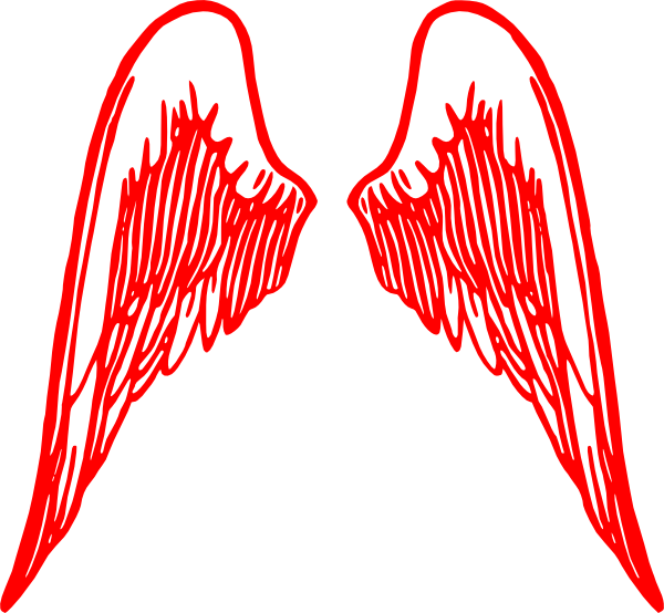 Jpg Freeuse Angel At Getdrawings Com Free For Personal - Red Angel Wings Png (600x554), Png Download