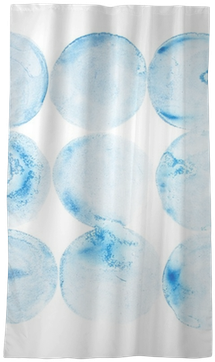 Abstract Watercolor Aquarelle Hand Draw Circle Blue - Patchwork (400x400), Png Download