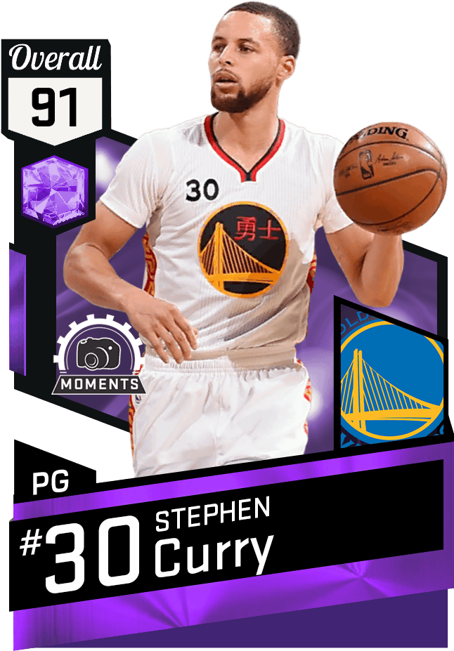Picture Free Stock Mtdb Nba K My Team Database For - Stephen Curry Overall 2k17 (651x941), Png Download