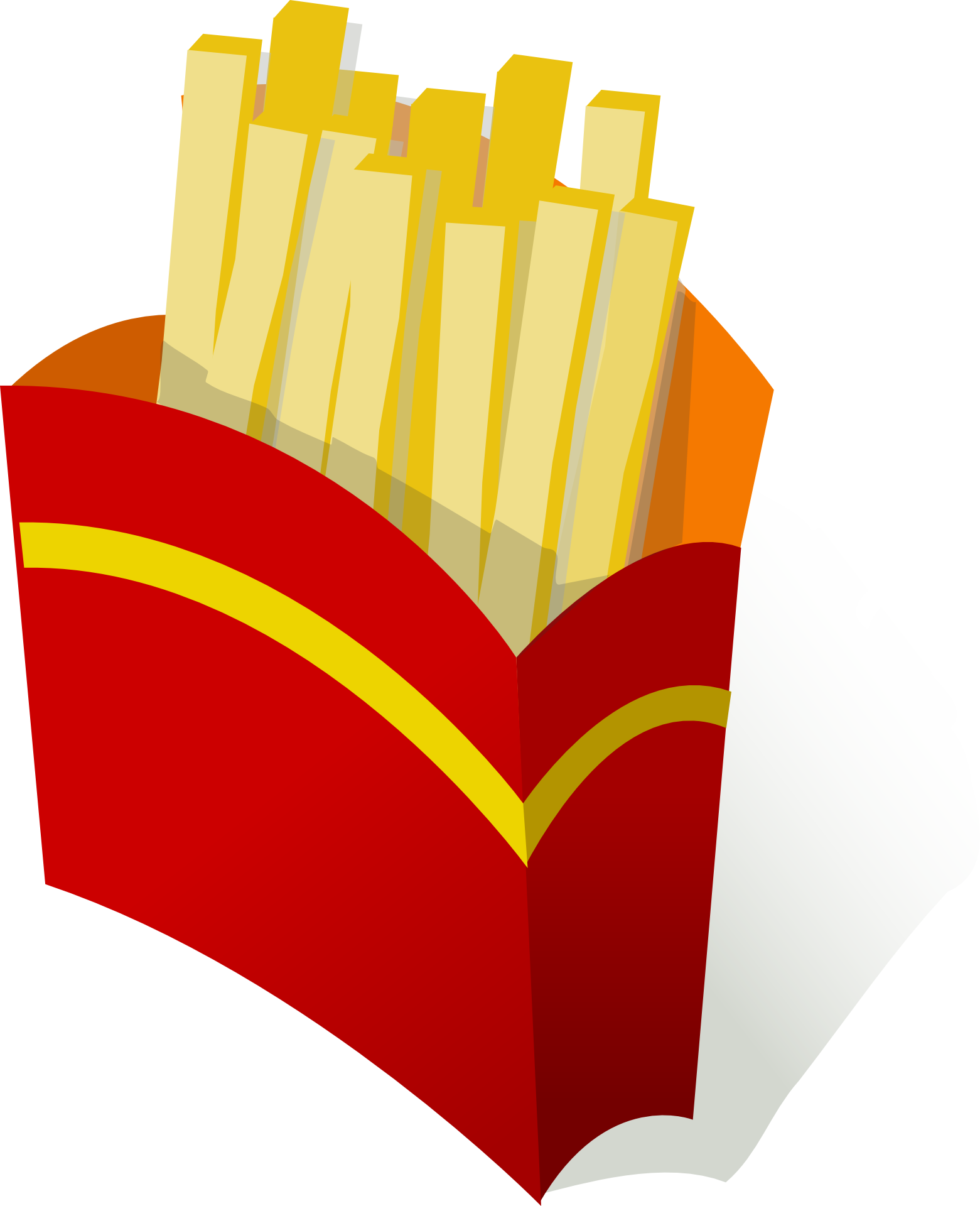 Picture Transparent Stock Fastfood French Fries Free - Pommes Frites Clipart (1561x1920), Png Download