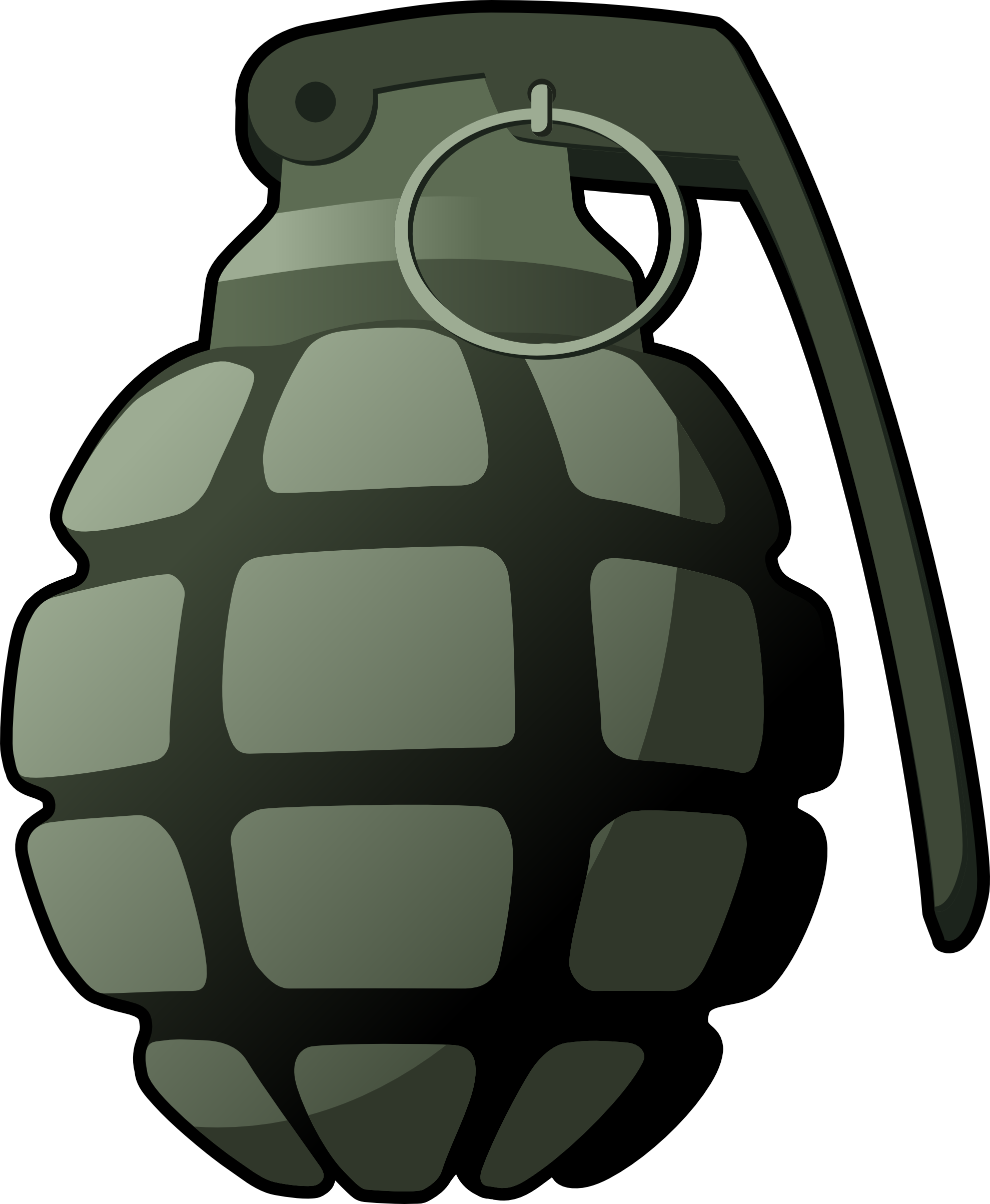 Best Free Grenade Png Icon - Grenade Clipart (1979x2407), Png Download