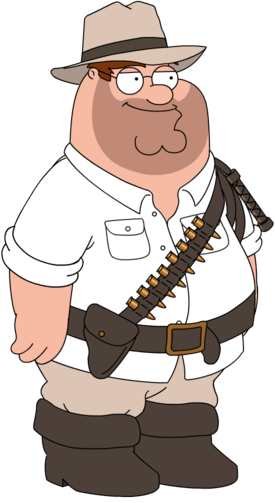 Adventure Peter - Peter Family Guy With Beard (275x503), Png Download