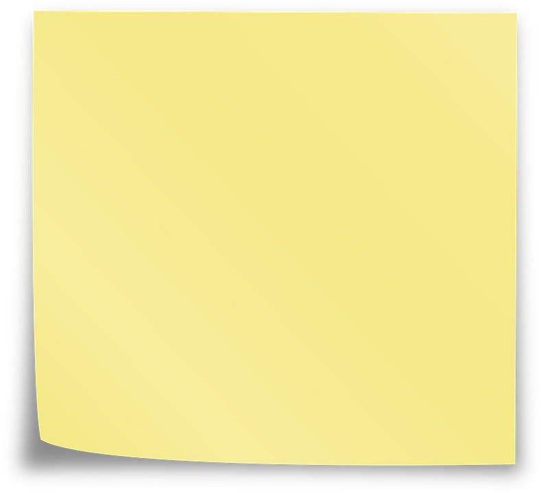 Note Post-it Reminder Sticky Note Yellow O - Post-it Note (372x340), Png Download