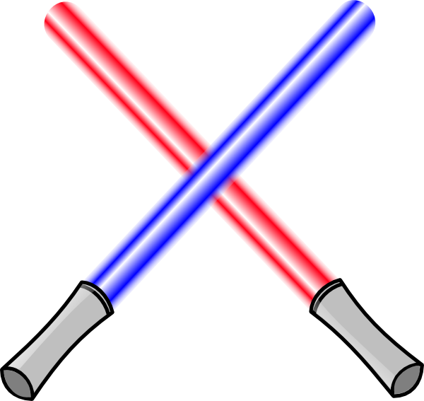 Light Saber Border Clipart Star Wars Frame Clipart - Star Wars Lightsaber Clip Art (600x567), Png Download