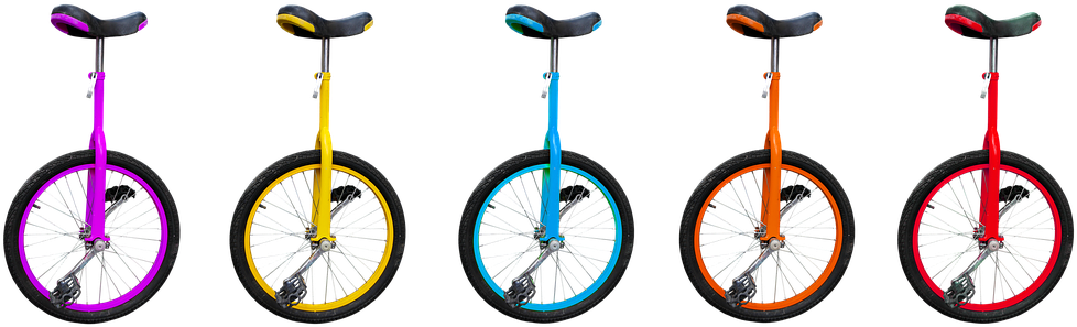 Sport, Bike, Unicycle, Saddle, Pedals - Bicycle (1020x340), Png Download