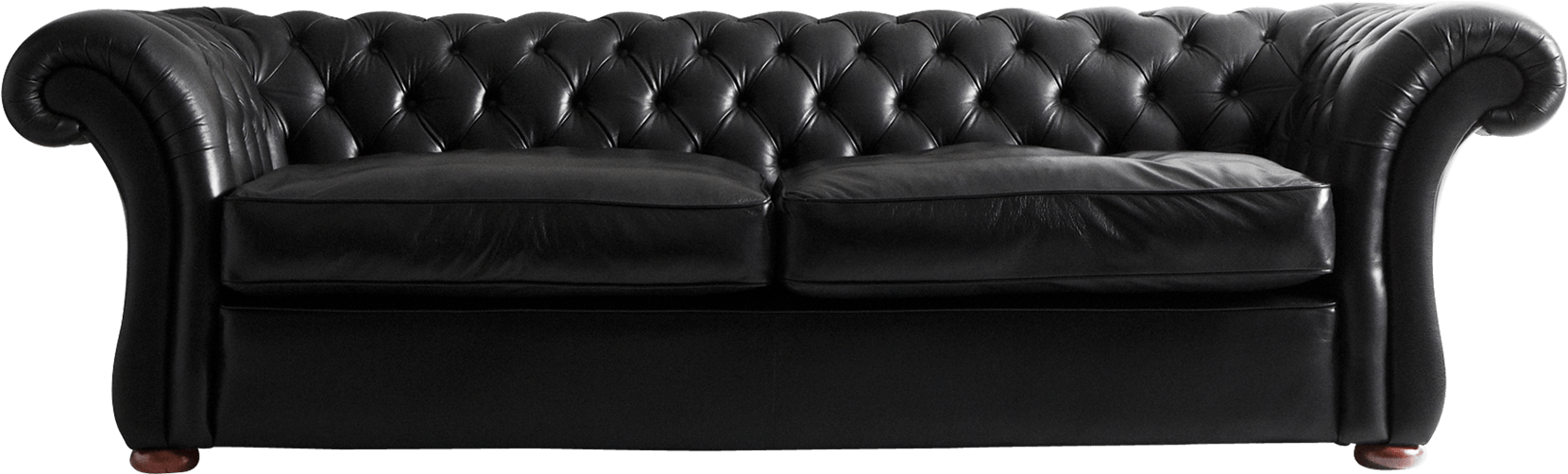 Black Leather Png Stickpng Banner Transparent Download - Sofa Png (1755x663), Png Download