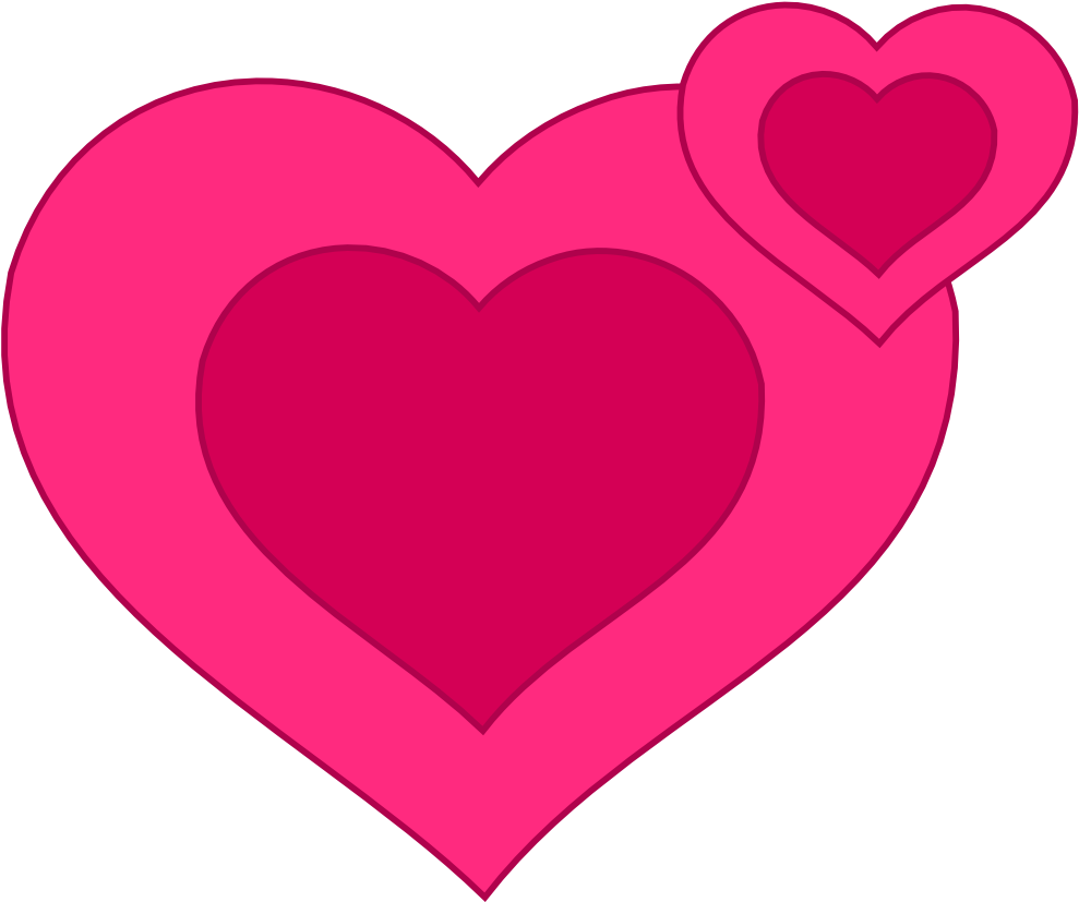 Image Freeuse Download Hearts Pink Picasa Album And - Heart Clip Art (476x402), Png Download