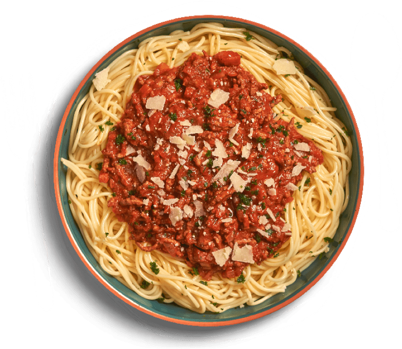 Spaghetti Png Hd - Spaghetti Bolognese Top View (760x638), Png Download