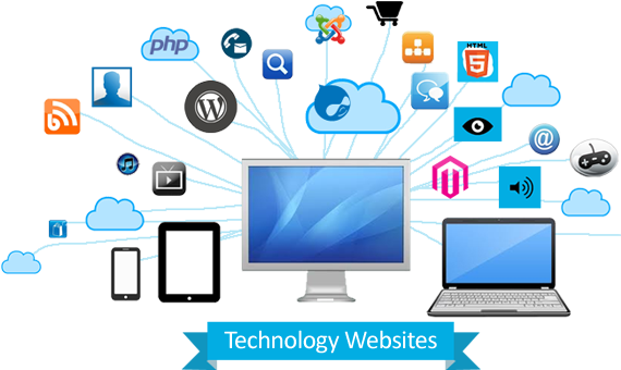 Computer Technology Download Transparent Png Image - Technology Websites (569x425), Png Download