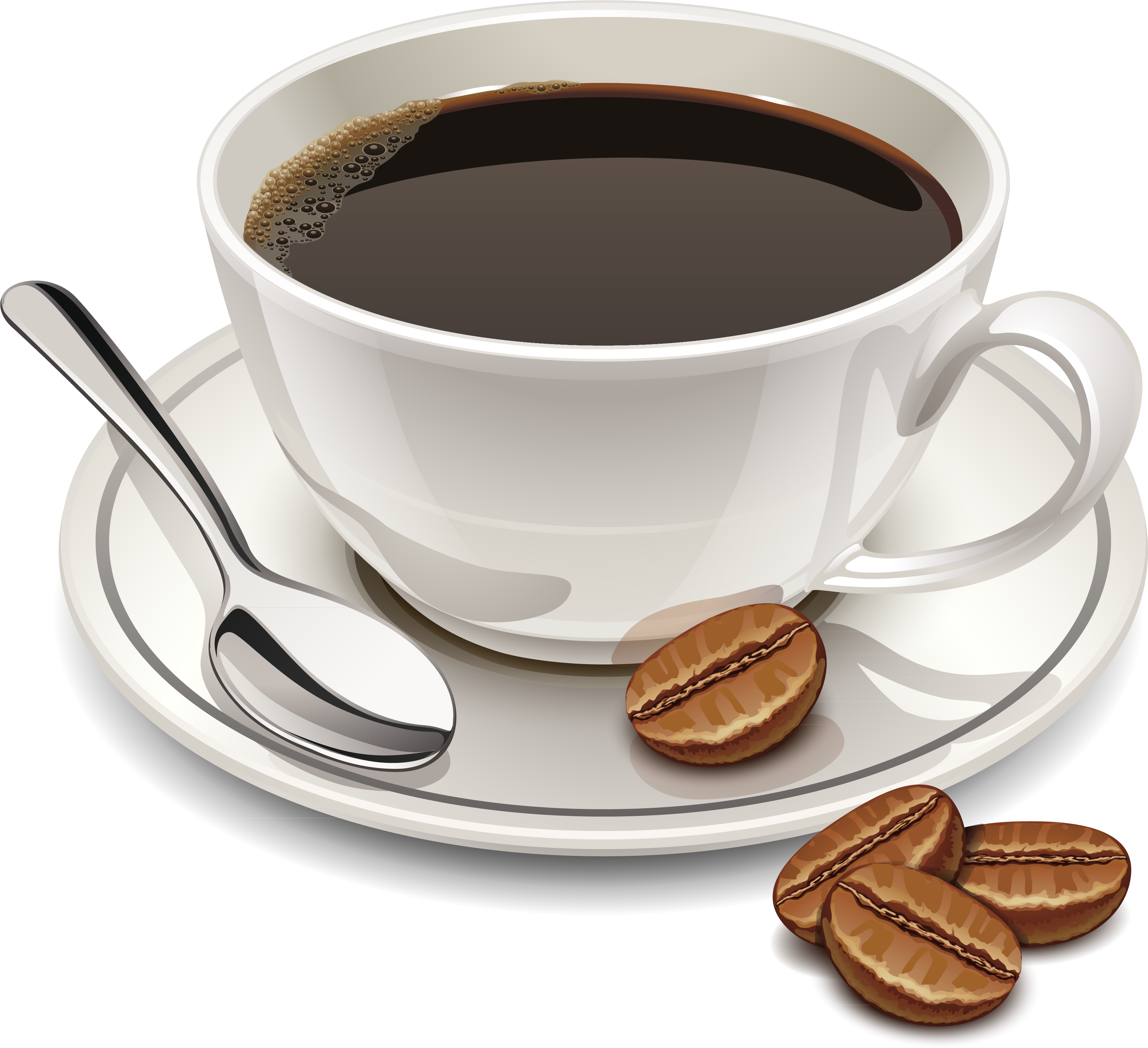 Cup Of Coffee Png Vector Clipart - Cup Of Coffee Png (3779x3421), Png Download