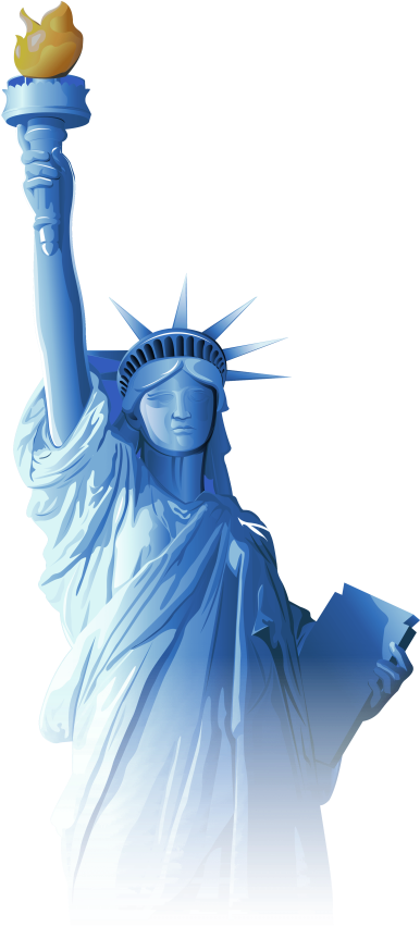 Share This Image - Statue Of Liberty Transparent Background (270x600), Png Download