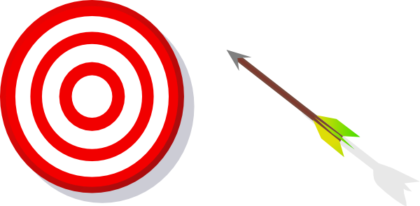 Arrow Target Png - Arrow Missing The Target (600x294), Png Download