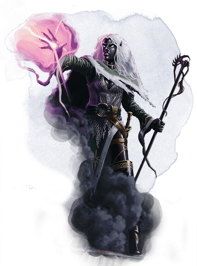 Council Of Spiders Mage - Fantasy (667x899), Png Download