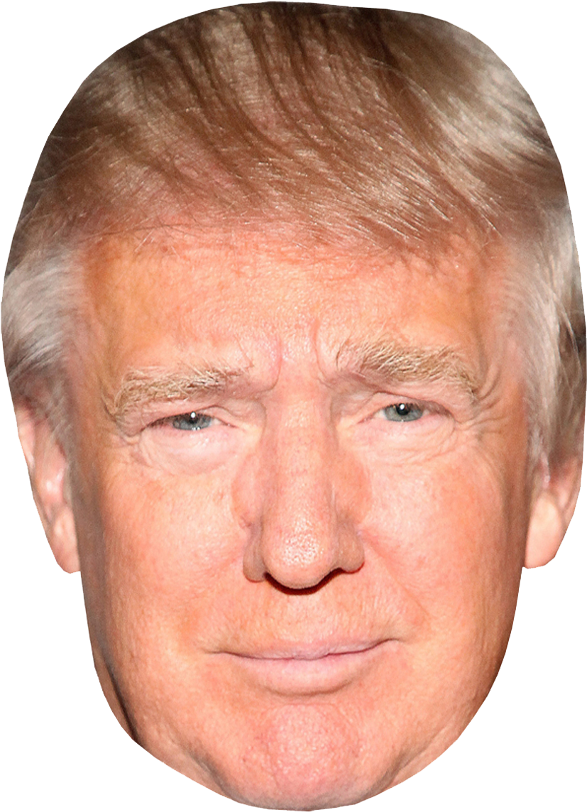 Donald Trump Transparent Image - Donald Trump Face Mask (826x1169), Png Download
