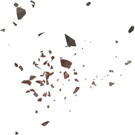 Particles1 - Black 3d Particles Png (446x445), Png Download