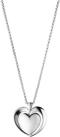 Free Png Pendant Necklace Png Images Transparent - Gold Heart Charm Diamonds Inside (480x480), Png Download