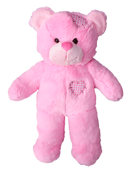 Pink Patch's Teddy Bear - Pink Teddy Bear Png (520x600), Png Download