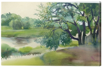 Watercolor Landscape Collection - Youva Drawing Pad (400x400), Png Download