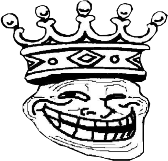 Trollface Png Transparent Images - Tu Dum Tss Meme (432x410), Png Download