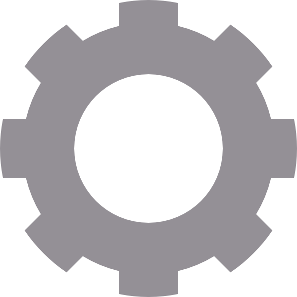 Grey Gear Clip Art At Clker - Clipart Technology (600x600), Png Download