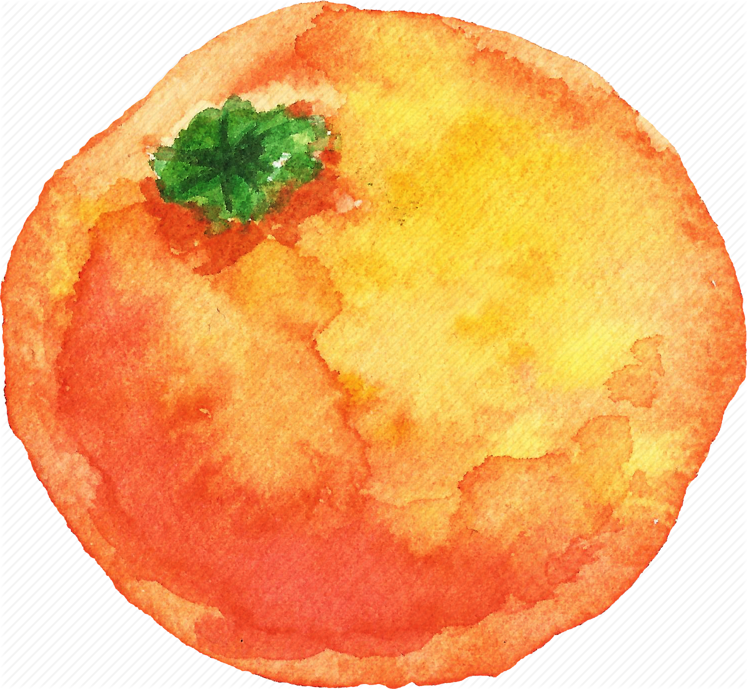 Watercolor Fruits - Orange Fruit Watercolor Png (1497x1382), Png Download