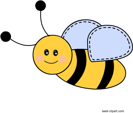 Cute Bee Png Clip Art Image - Honey Bee (450x450), Png Download
