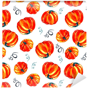 Artistic Seamless Halloween Pattern Design - Watercolor Painting (400x400), Png Download