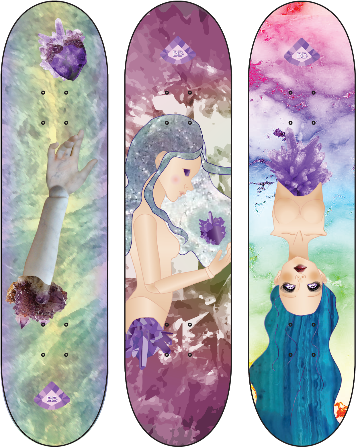 Skateboard Decks - Illustration (1290x1600), Png Download