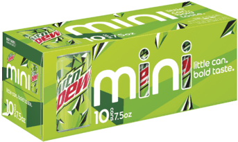 Mountain Dew® Offer - Mountain Dew Mini Cans (348x348), Png Download