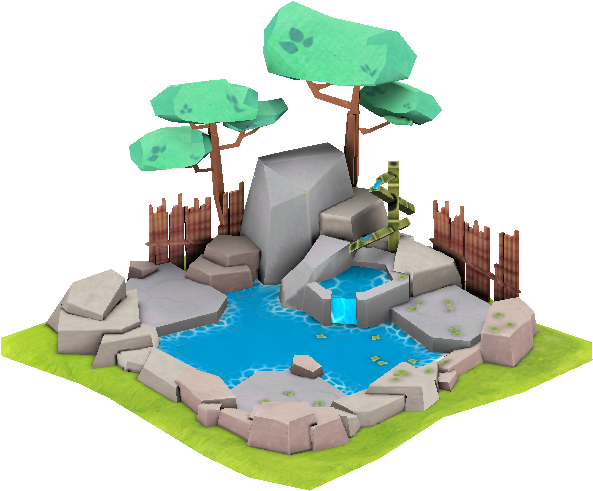 Hot-spring - Tabletop Game (630x514), Png Download