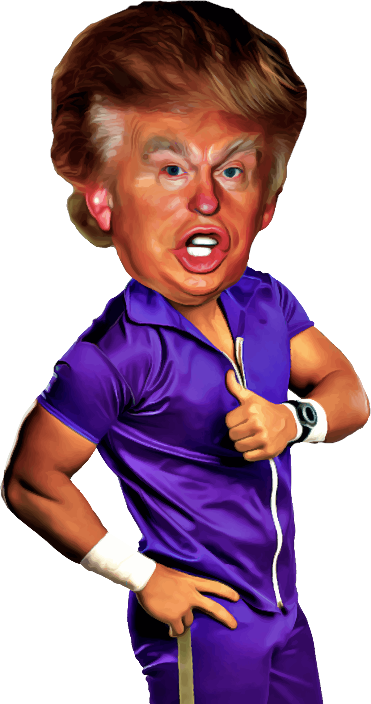 Png Freeuse Library Caricature Big Image Png - Donald Trump Transparent Funny (1201x2278), Png Download