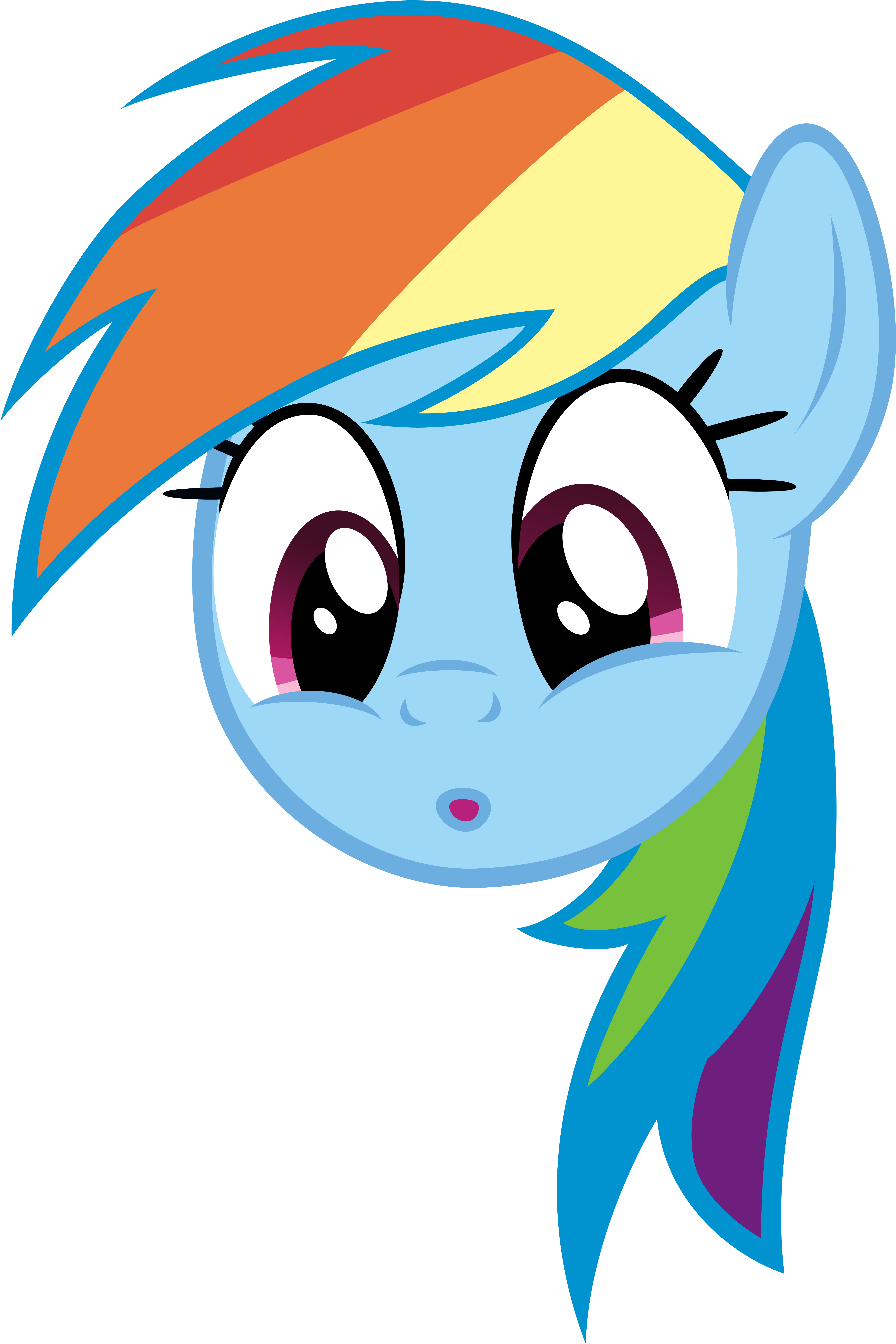 Rainbowdash Oooooo Face By Xgsymarley On Deviantart - My Little Pony Face Png (4800x7197), Png Download