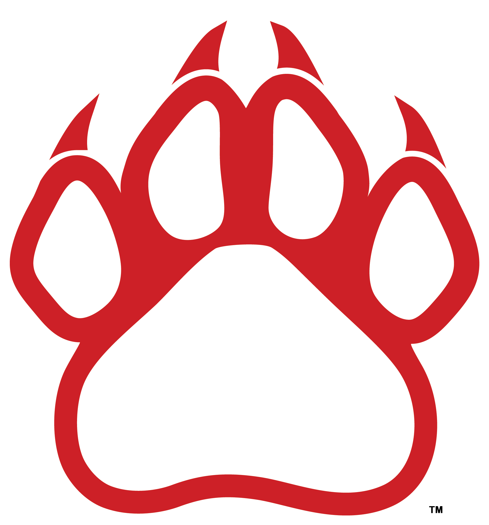 Cougar Clipart Paw Print - Panther Paw Clipart (2452x2550), Png Download